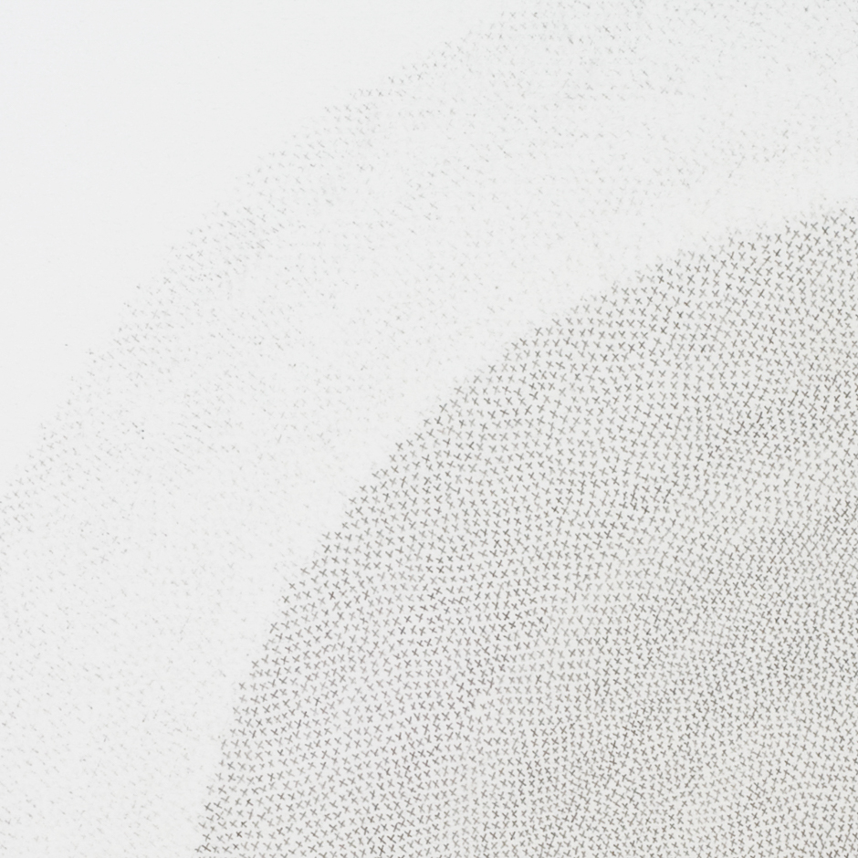 Detail image of "19,476 Days" drawing created using graphite on paper