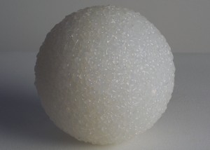 Image of "20,087 Days" sculpture created from thermoplastic adhesive