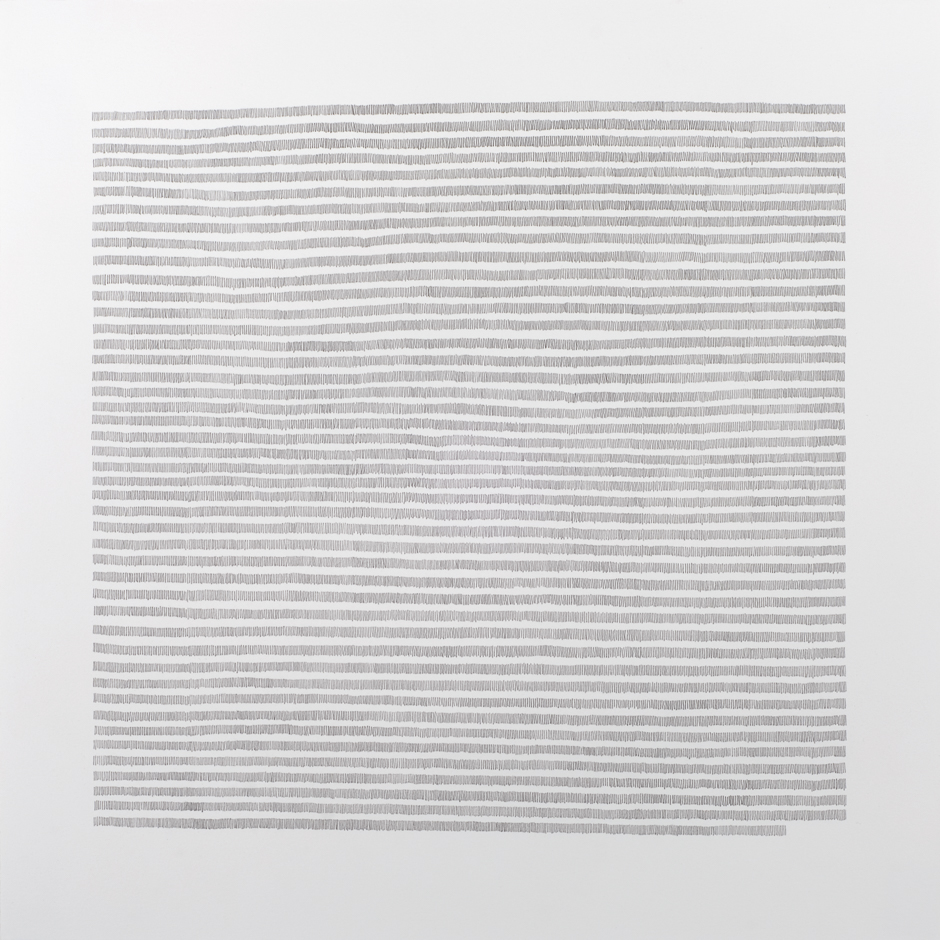 Image of "20,534 Days" drawing created using graphite on paper