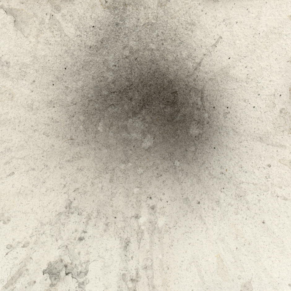 Image of single "Stain" drawing created from automotive exhaust